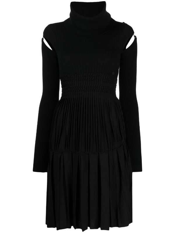 CHANEL Pre-Owned 2008 ribbed-knit Wool Dress - Farfetch
