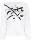 CHANEL Pre-Owned 2016 logo-print cotton T-shirt - White