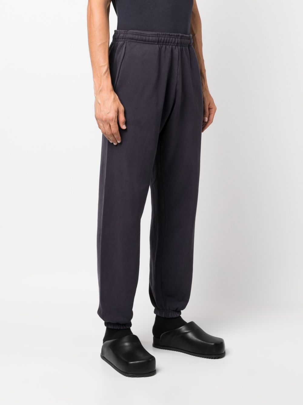 Shop Entire Studios Tapered Cotton Track Pants In Blue