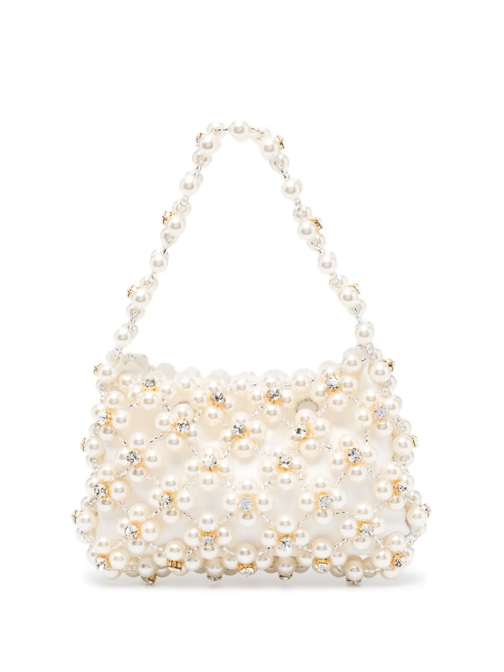 Vanina Anemone crystal-embellished tote bag | White | Image 1