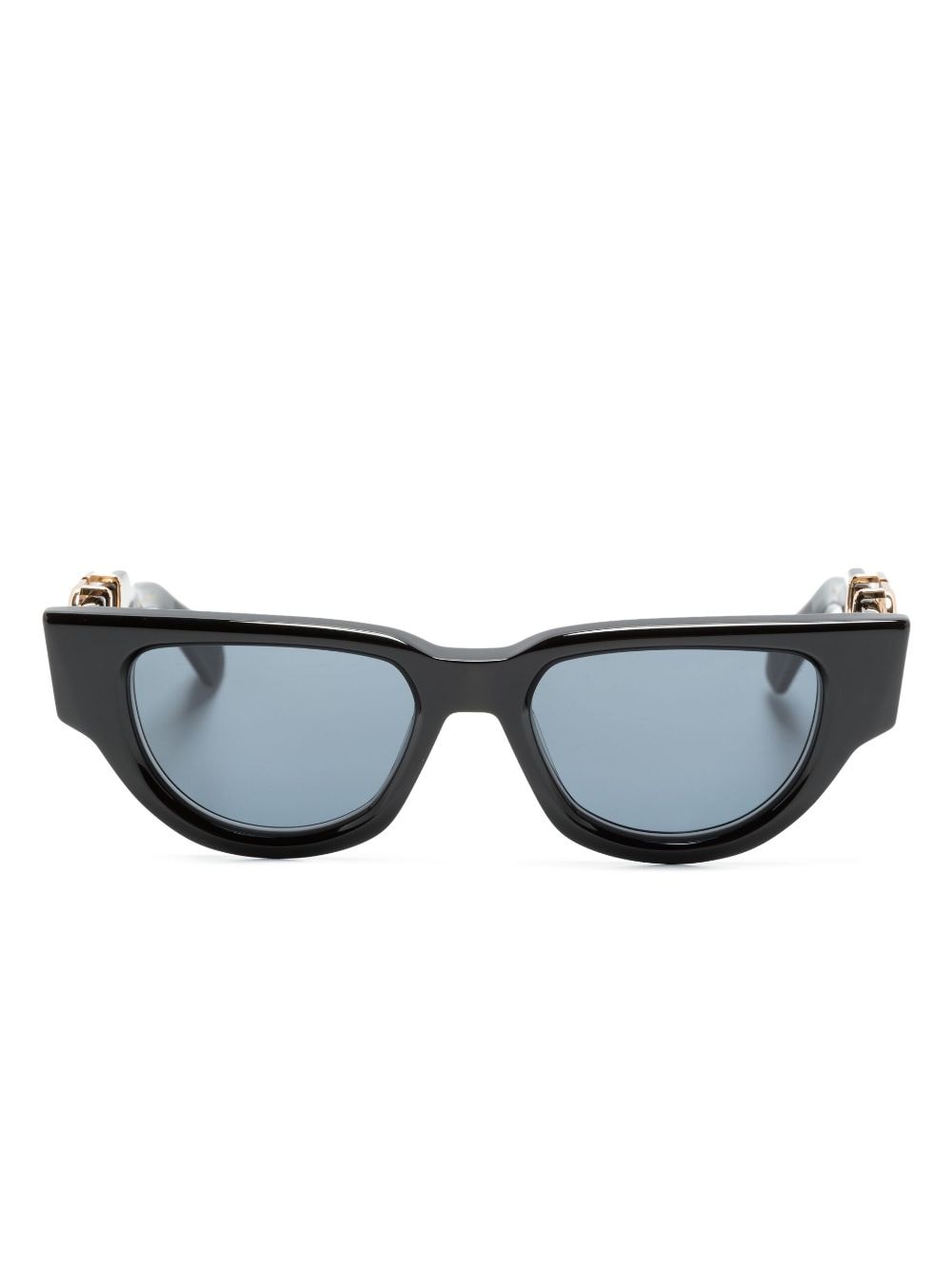 Valentino Garavani Vlogo Signature Cat-eye Sunglasses In Black