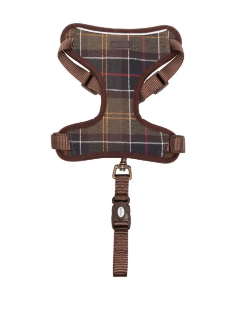 Barbour arnés con motivo de cuadros tartán