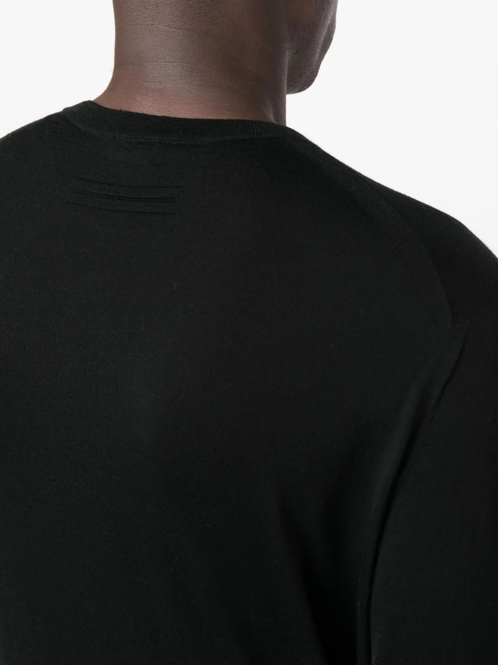 Zegna Men's Cashmere And Silk Sweater In Black