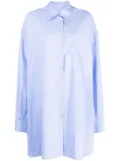 Maison Margiela longline poplin shirt - Blue