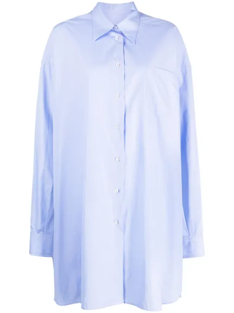 Maison Margiela lang poplin-skjorte
