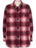 MARANT ÉTOILE Harveli plaid-check coat - Pink