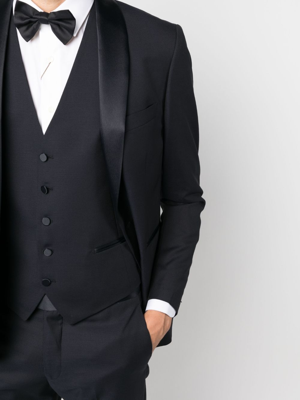 Tagliatore single-breasted virgin wool-silk suit Men