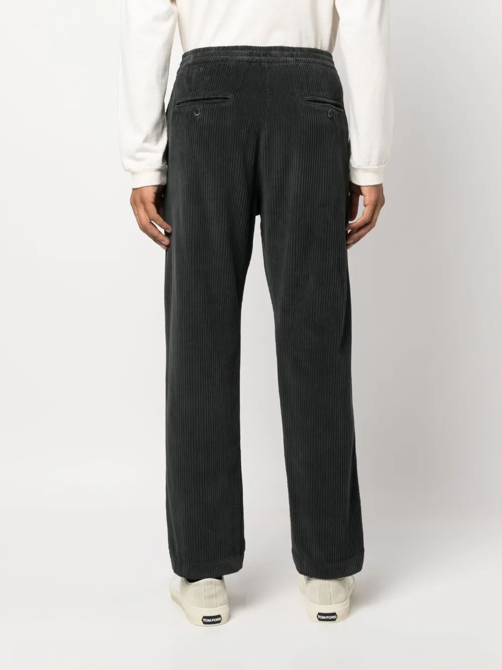 Barena Venezia Straight-leg Cotton Trousers In Grey