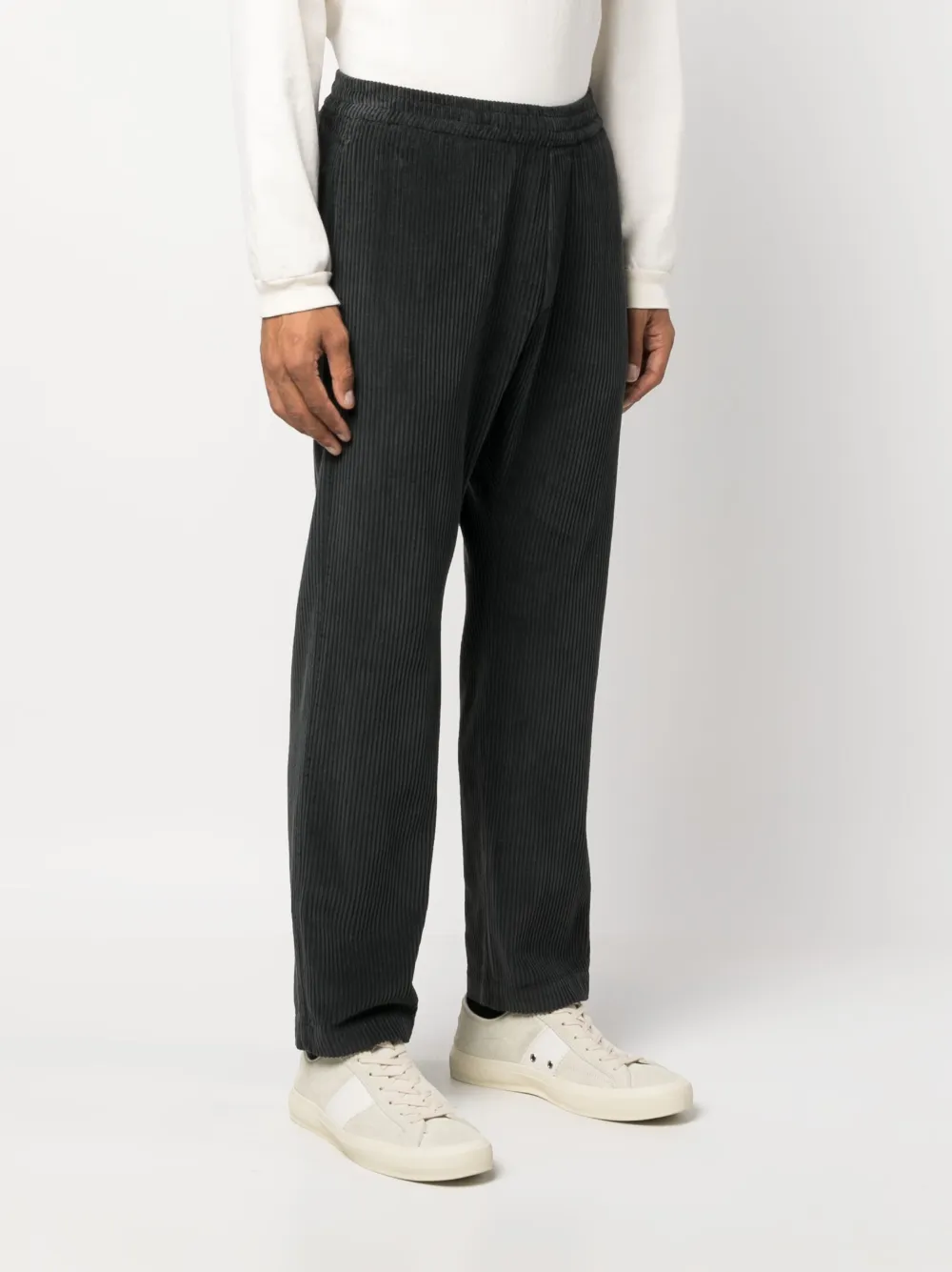 Barena Venezia Straight-leg Cotton Trousers In Grey