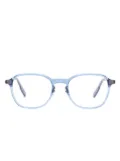 Zegna transparent square-frame glasses - Blue