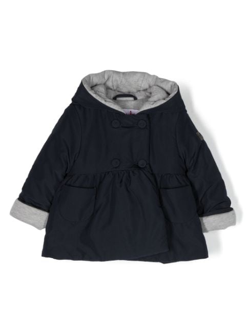 Il Gufo hooded double-breasted jacket