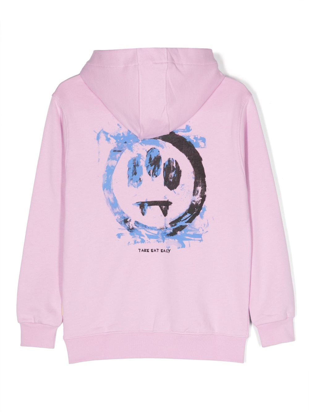 Barrow kids logo-print cotton hoodie - Roze