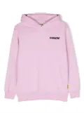 Barrow kids logo-print cotton hoodie - Pink
