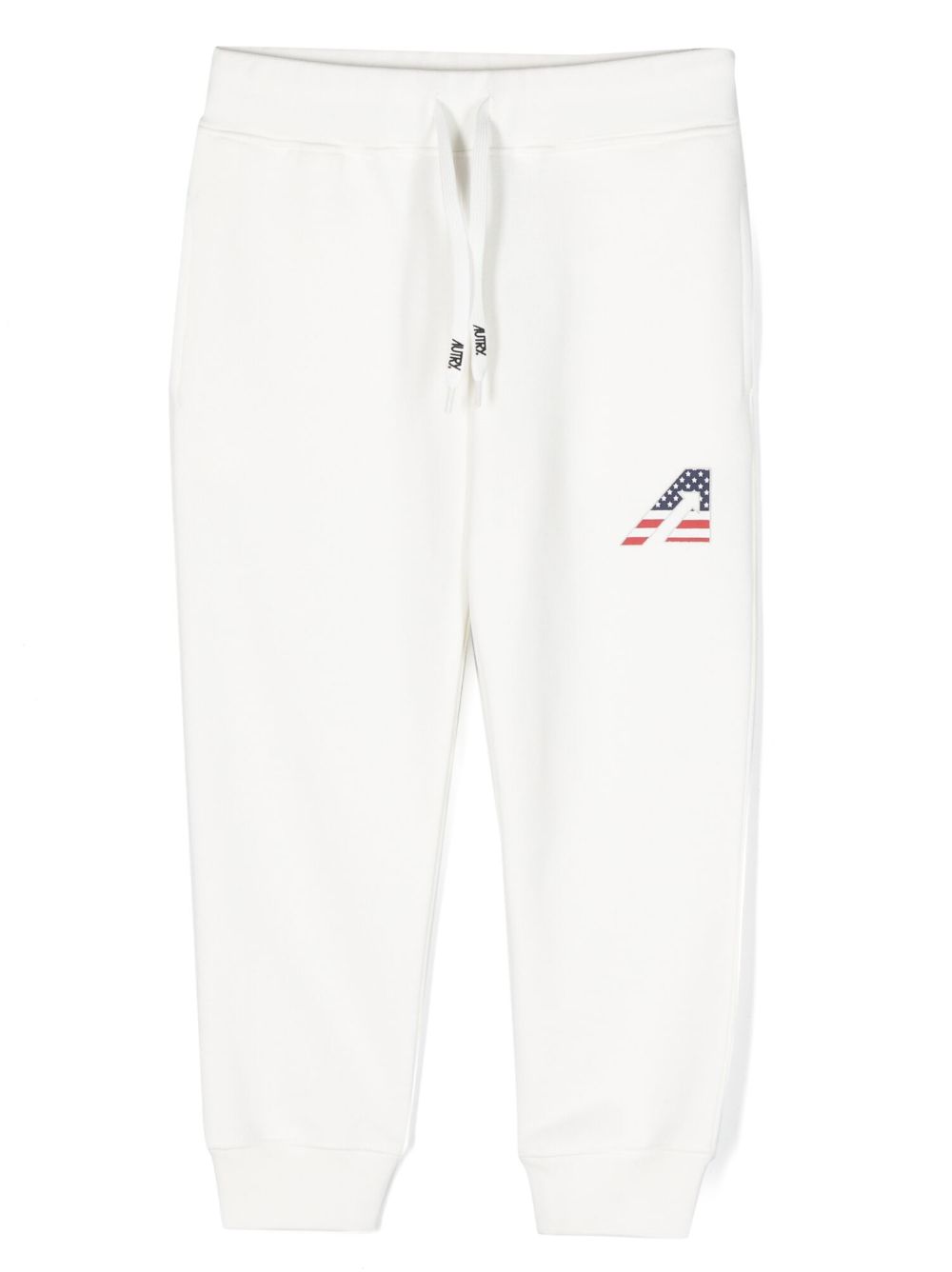 Autry Kids logo-print cotton trousers - White