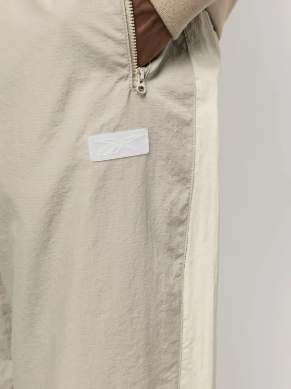 Reebok elasticated-waist Ripstop Track Pants | Neutrals