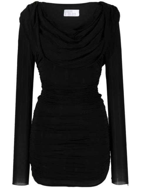 Giuseppe Di Morabito cowl-neck ruched minidress