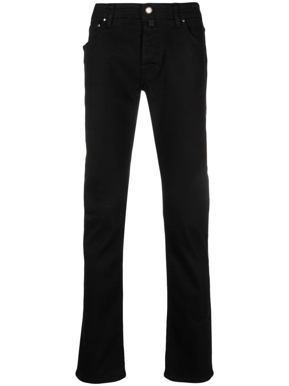 Jacob Cohen Mid-rise Slim Jeans In Schwarz