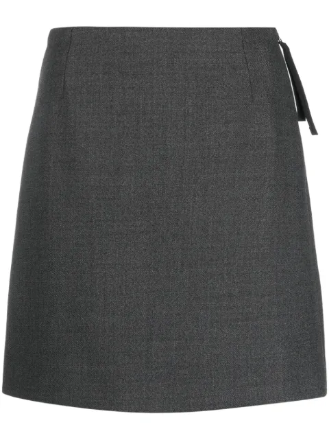 Odeeh A-line wool short skirt