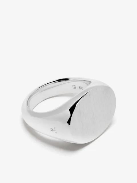 Tom Wood Ivy sterling silver signet ring