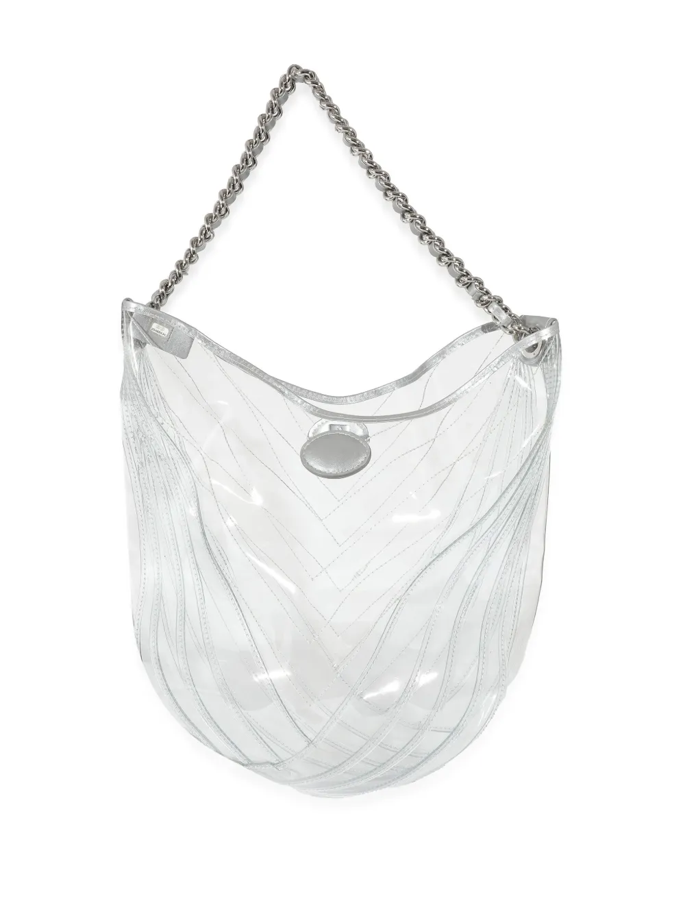 CHANEL Pre-Owned 2018 Runway Line Teardrop bucket handtas - Beige