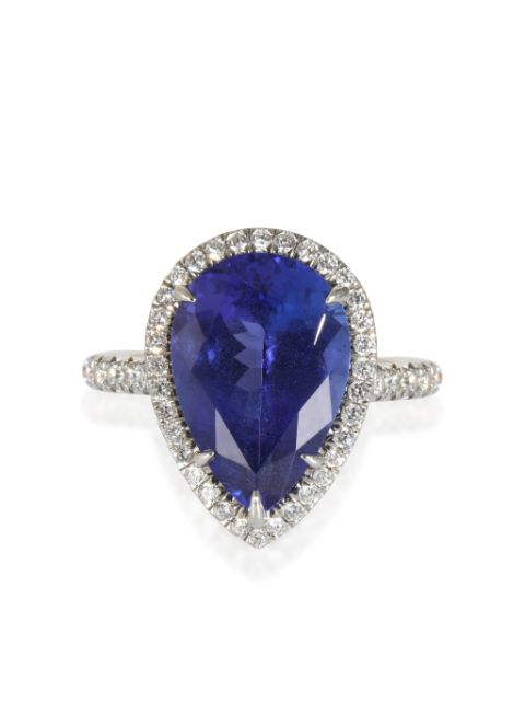 Tiffany & Co. Pre-Owned platinum Soleste diamond and tanzanite ring