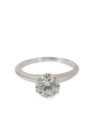 Tiffany & Co. Pre-Owned Platinum Grace Diamond Engagement Ring - Farfetch