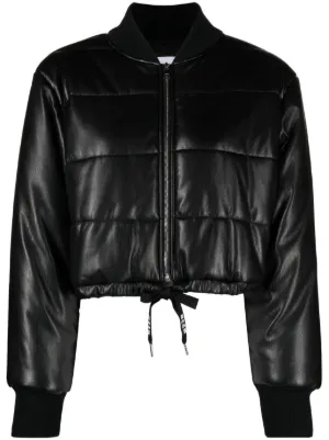 MM6 Maison Margiela レザージャケット | ブラック | FARFETCH JP