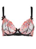 Agent Provocateur Lexx floral-embroidered underwire bra - Black