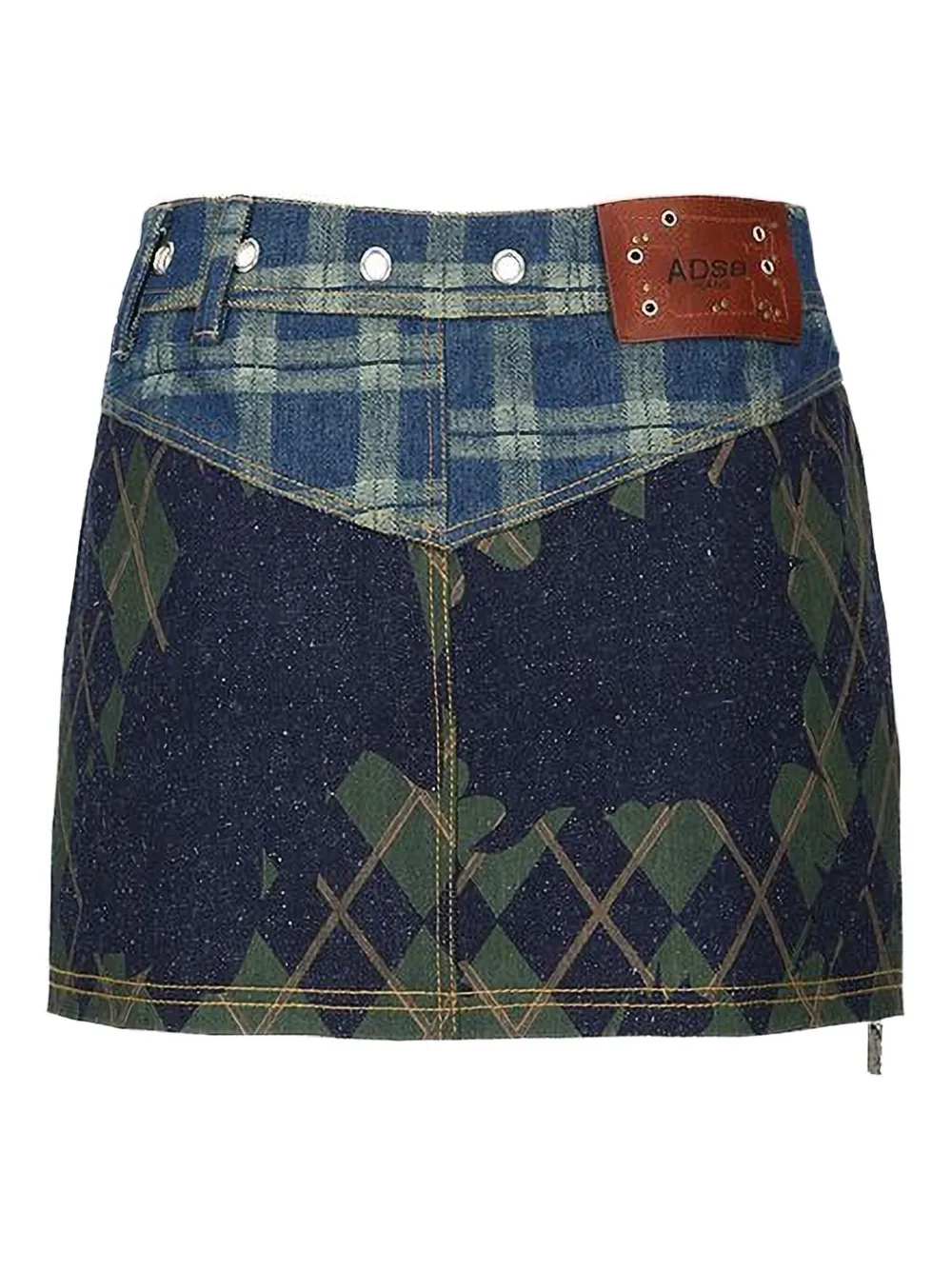 Andersson Bell Rok met argyle-patroon Blauw