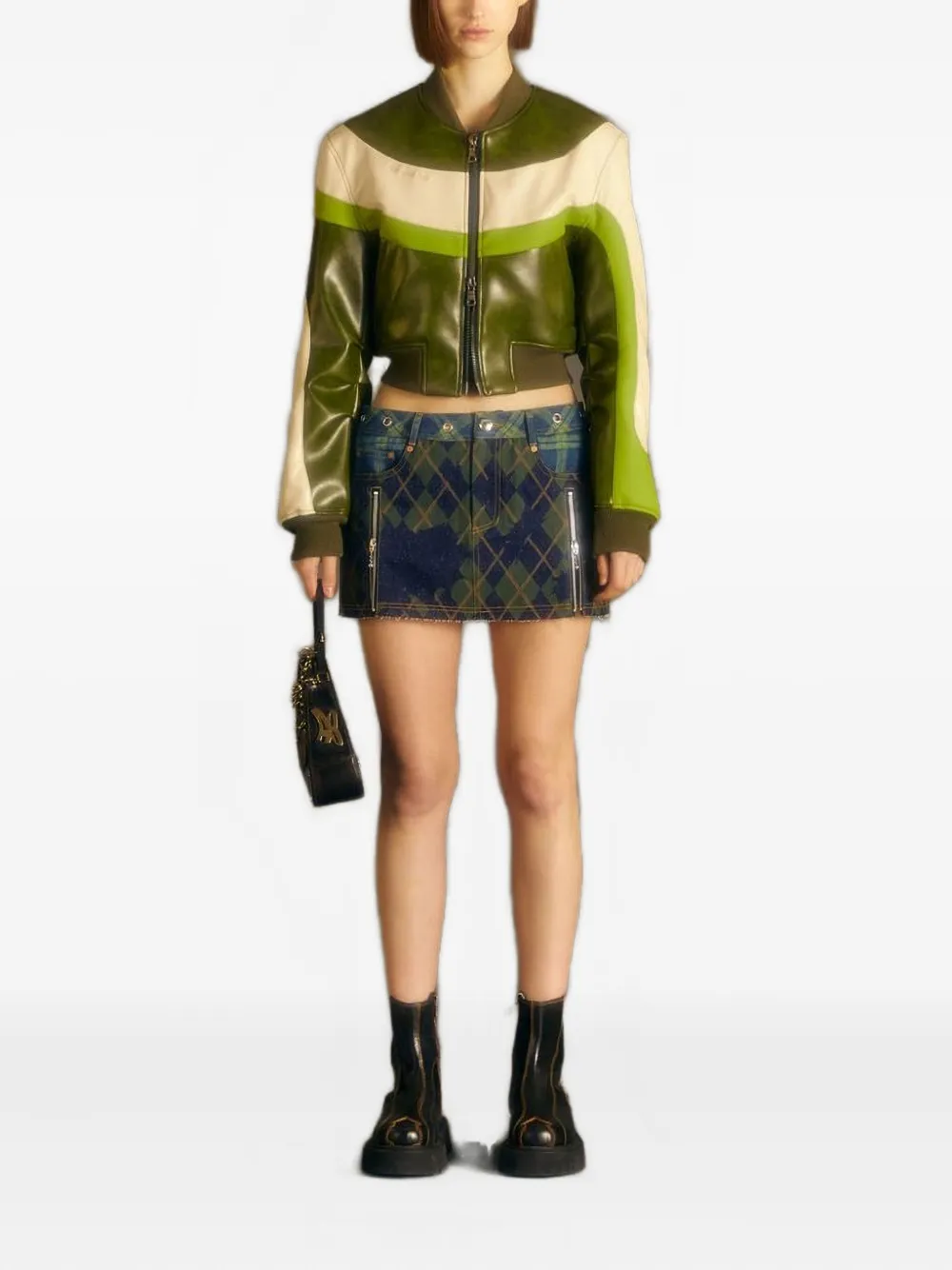 Andersson Bell Rok met argyle-patroon - Blauw