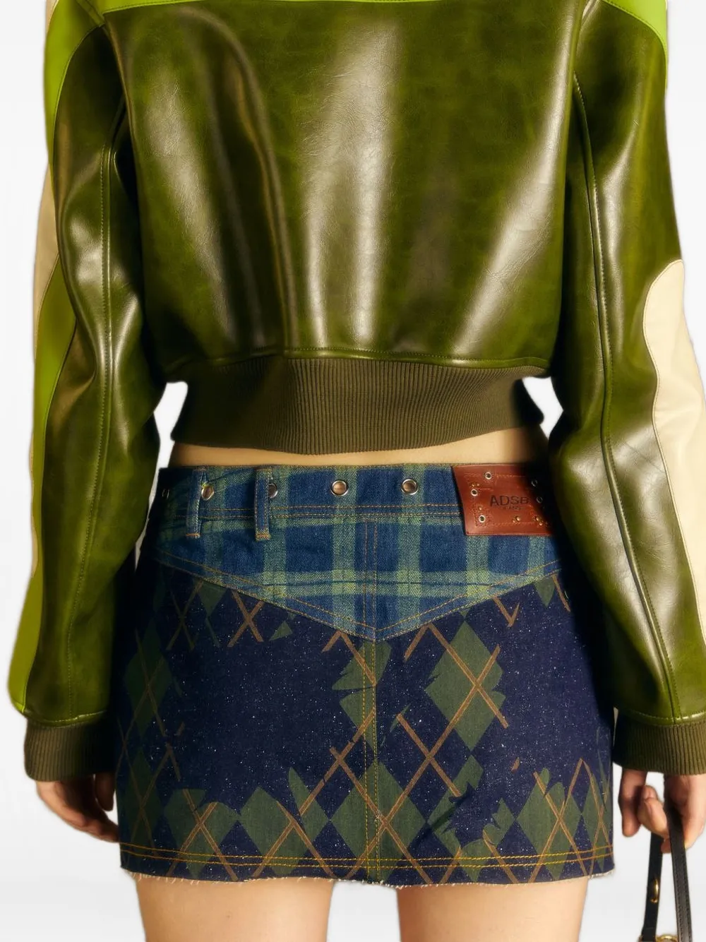 Andersson Bell Rok met argyle-patroon Blauw