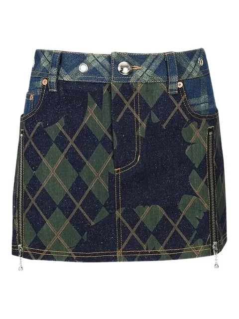 Andersson Bell argyle-pattern skirt