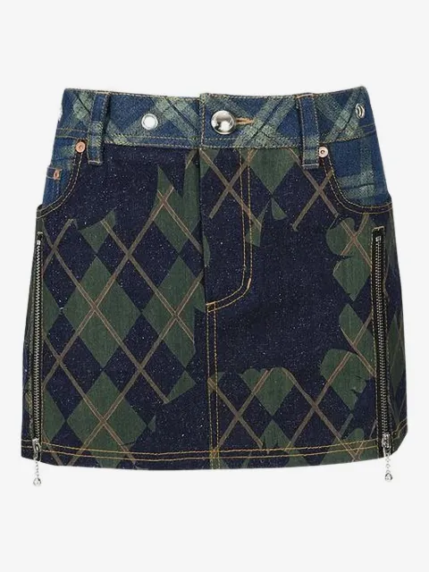 Andersson Bell argyle-pattern skirt