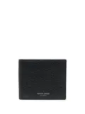 Giorgio Armani grained-textured leather wallet - Black