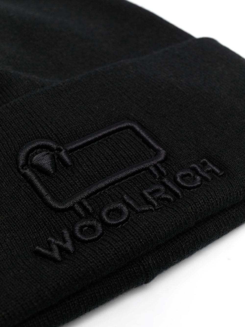 Woolrich Muts met geborduurd logo - Zwart