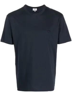 Fred Perry logo-embroidered Cotton T-shirt | Blue | FARFETCH ZA