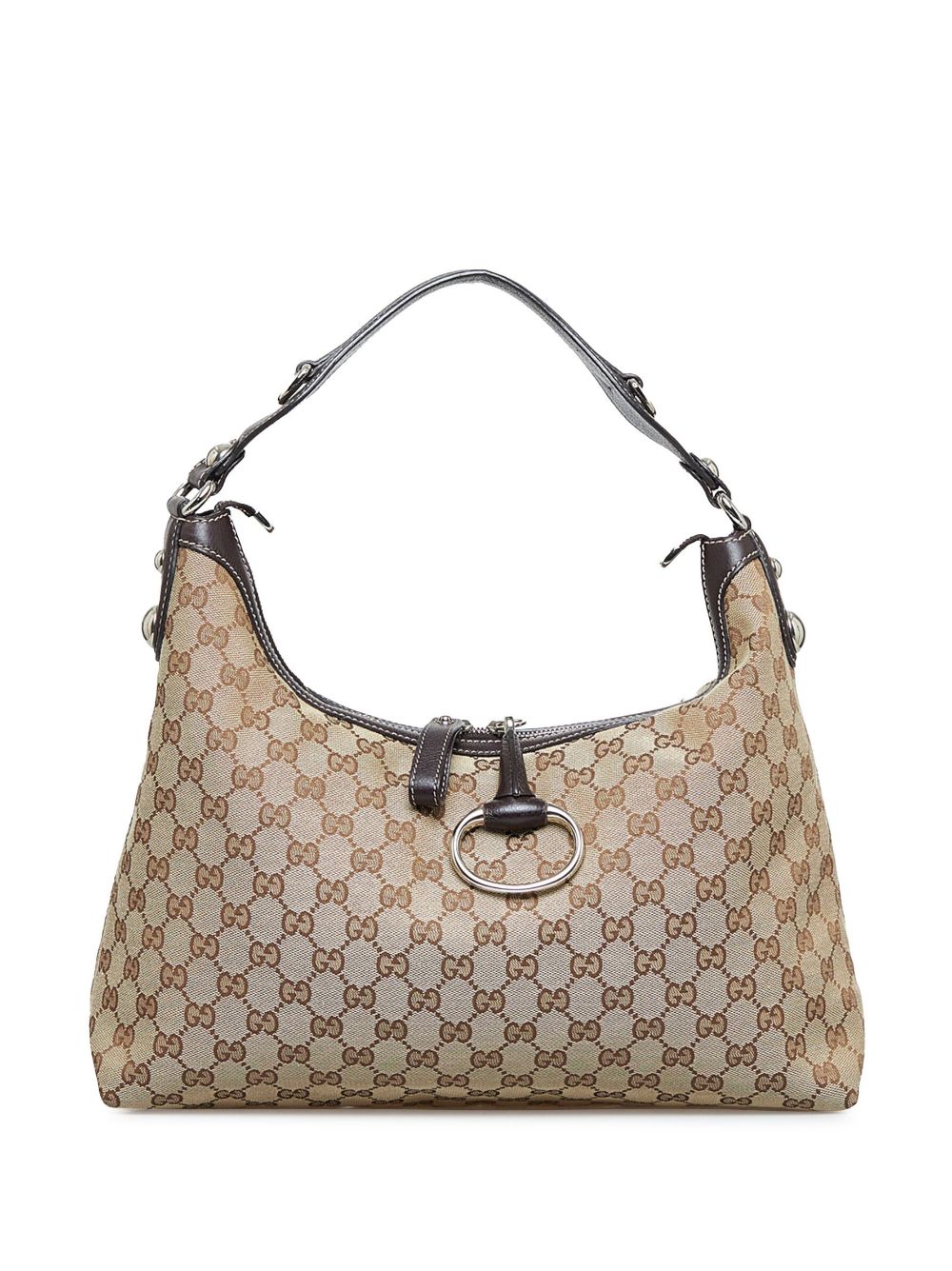 Gucci Hobo Bag Sale | Gold GG Bit Canvas Satchel | BagBuyBuy