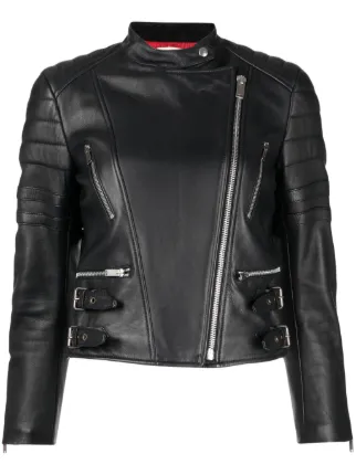 celine leather biker jacket