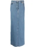 Magda Butrym maxi denim skirt - Blue