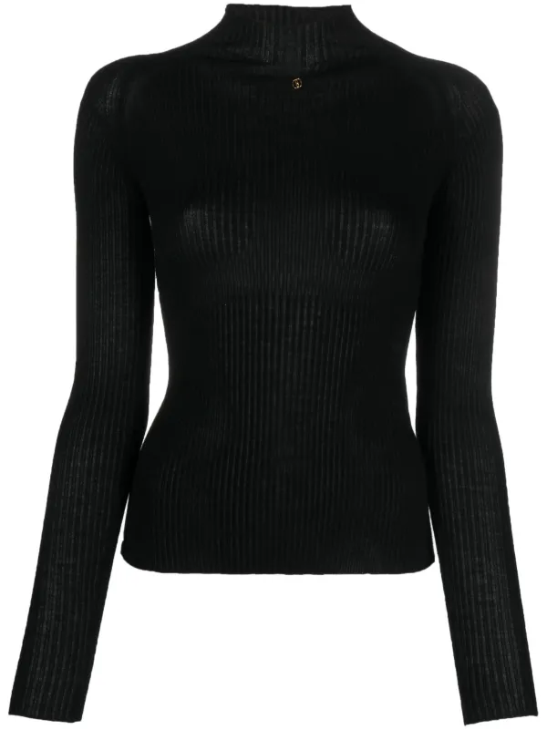 Bally Logo-plaque High-neck Jumper in Black