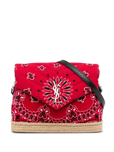 Saint Laurent Pre-Owned Loulou Toy bandana-print crossbody bag