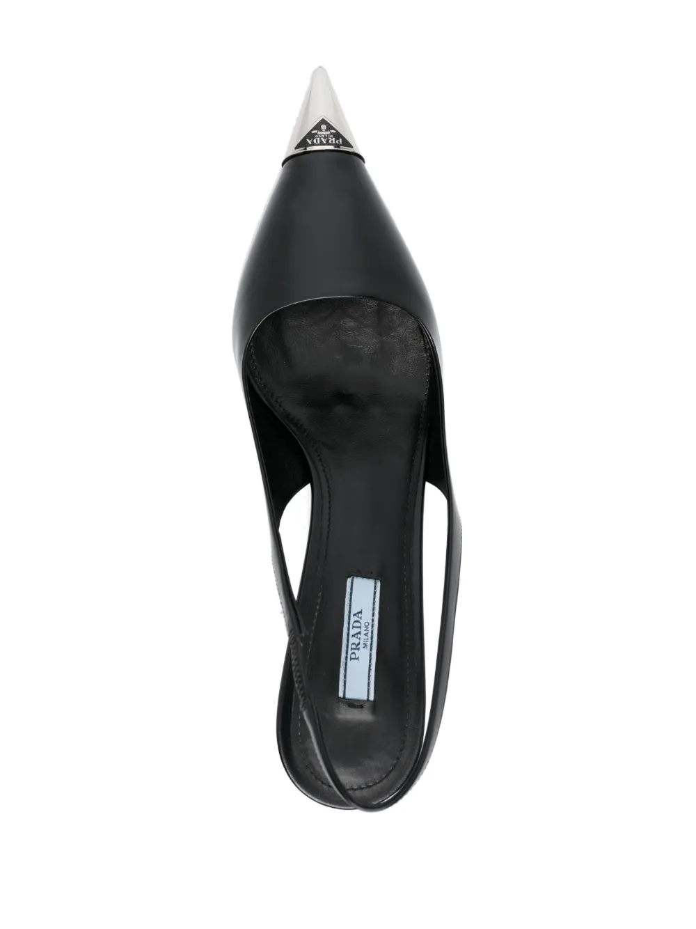 Prada cap toe on sale slingback