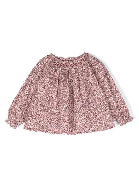 Bonpoint floral-print cotton blouse