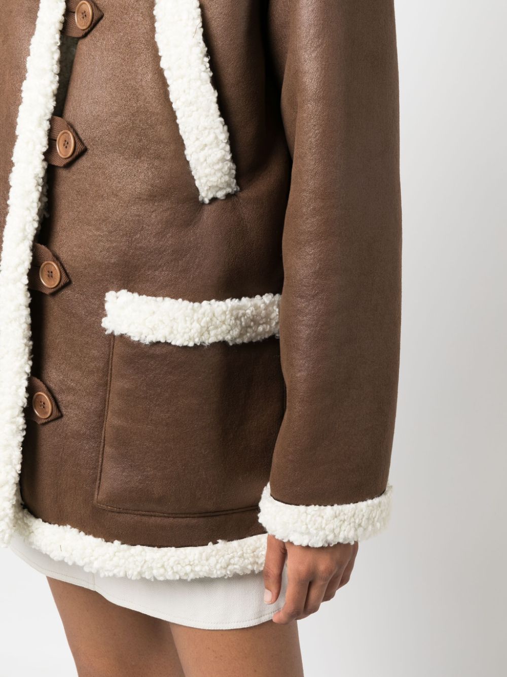 Apc shearling outlet coat