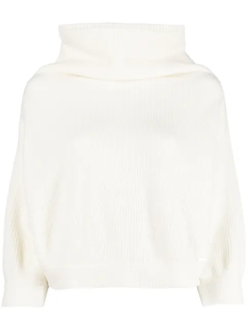 Akris stand-up collar cashmere jumper