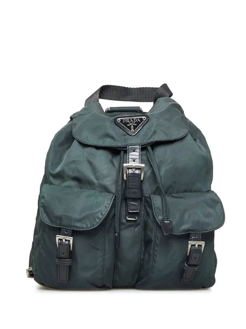 Prada Pre-Owned Tessuto triangle-logo backpack