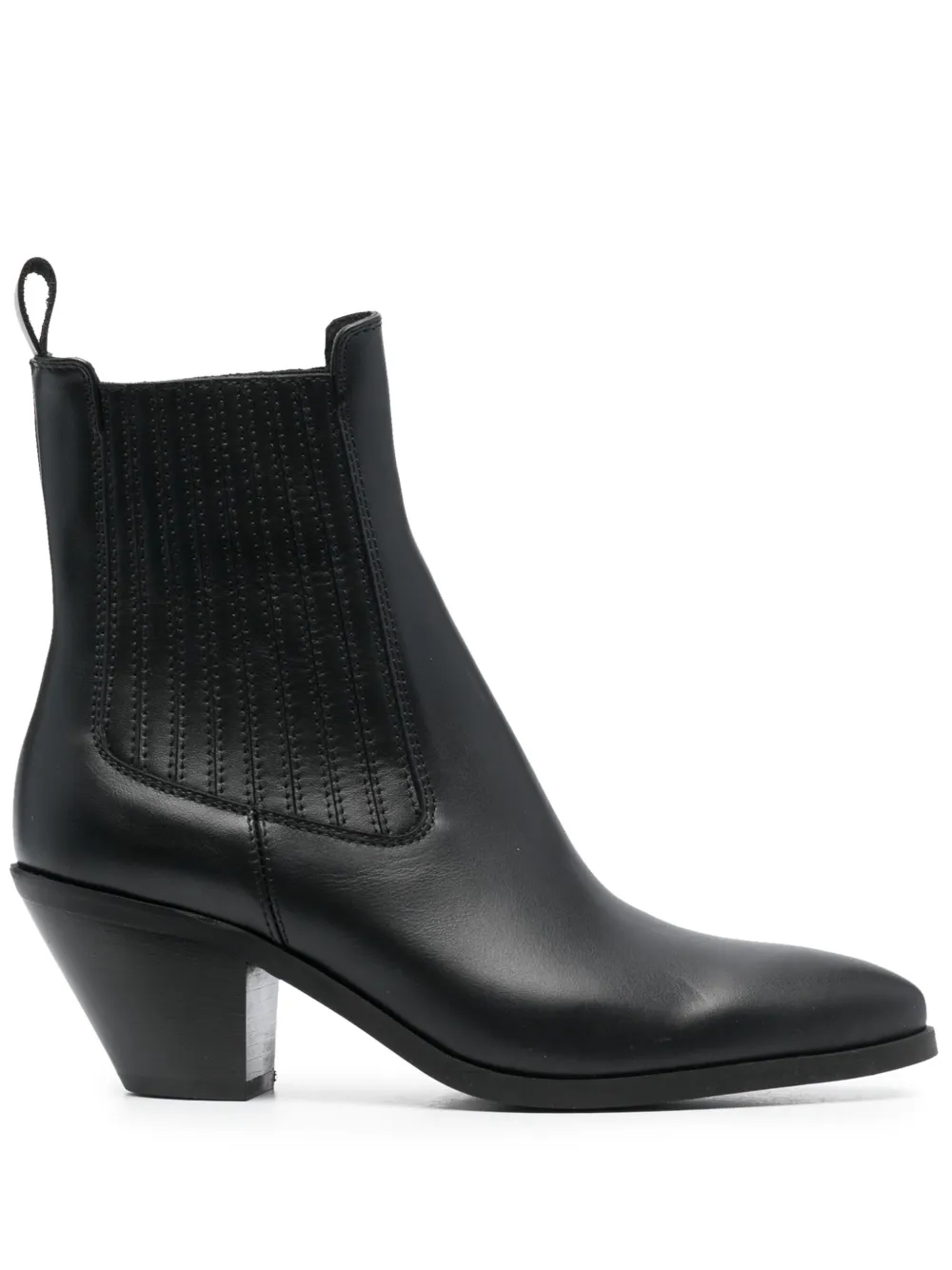 Semicouture 70mm pointed-toe leather boots
