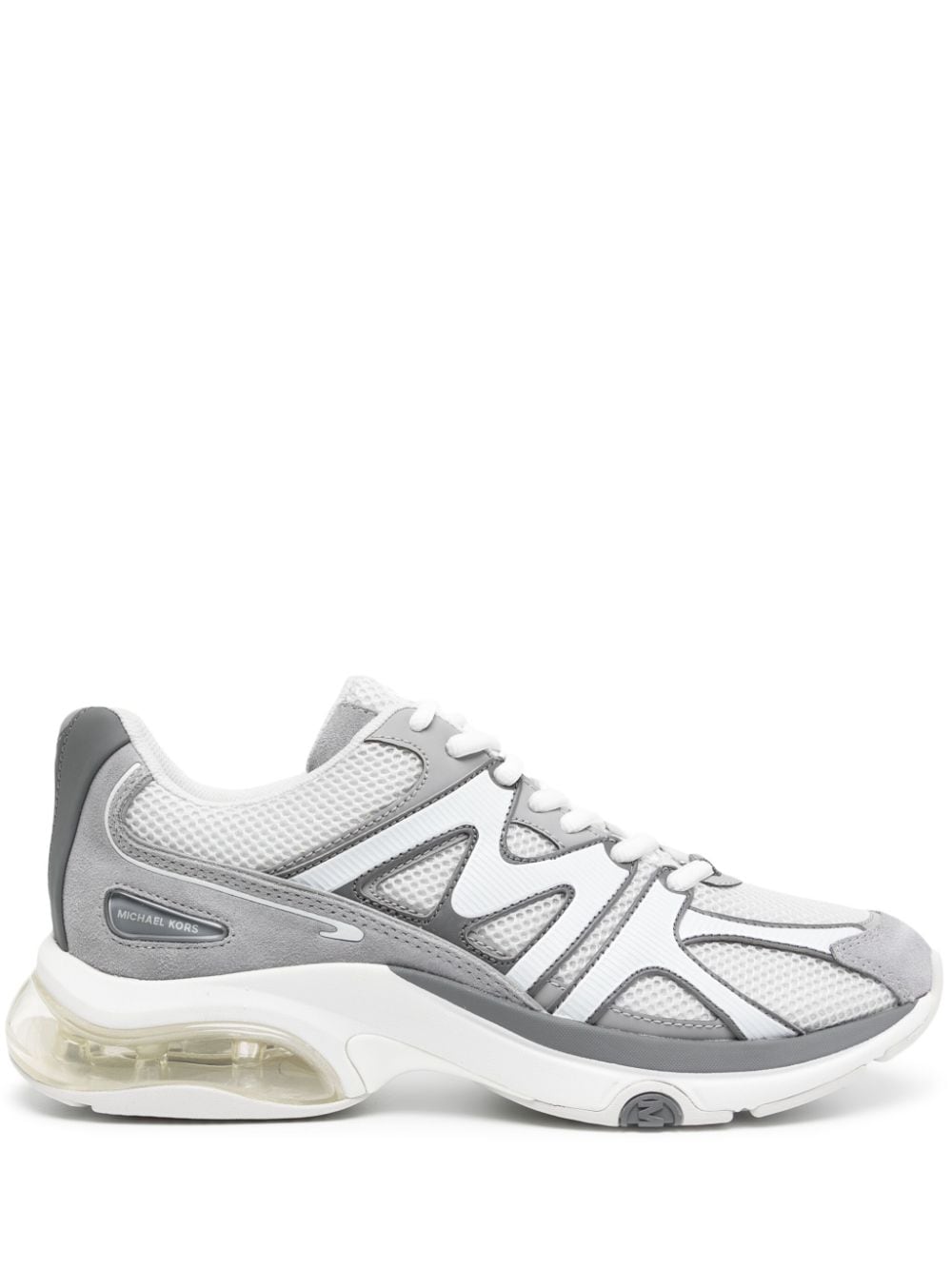 Shop Michael Kors Kit Extreme Panelled Sneakers In Grey