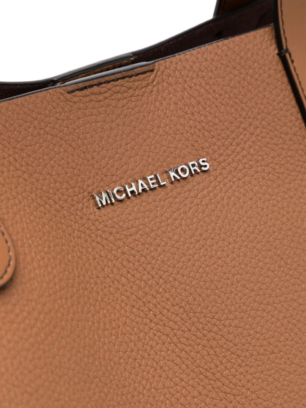 Shop Michael Kors Hudson Logo-lettering Tote Bag In Brown
