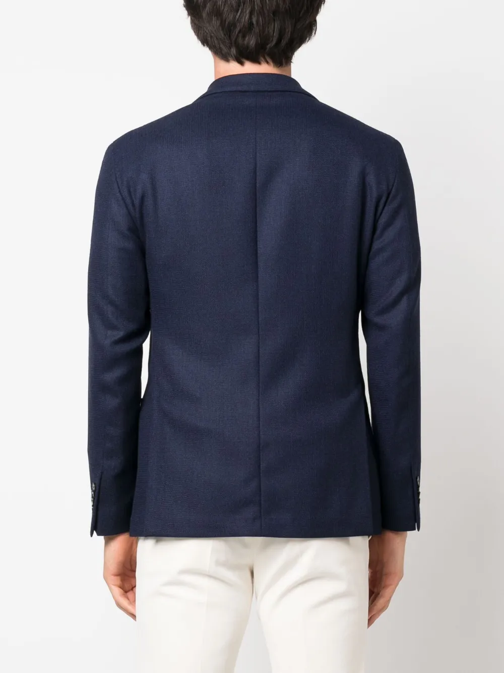 Cheap Versace double-breasted virgin wool blazer Men